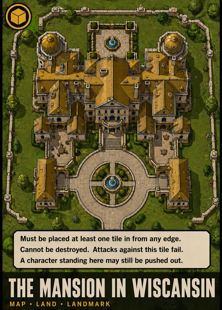 The Mansion in Wiscansin landmark card, placeholder art